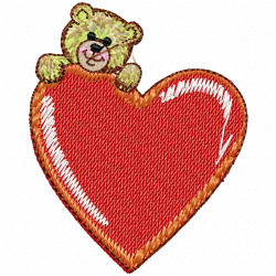 Hearts Embroidery Design 7